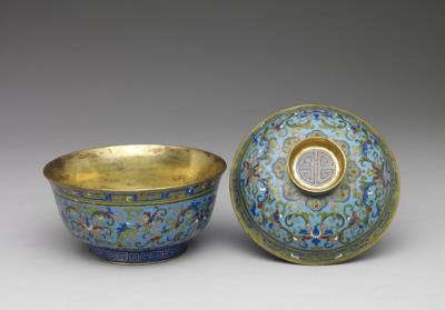 图片[2]-Copper lidded bowl in cloisonne enamels, Qing dynasty (1644-1911)-China Archive